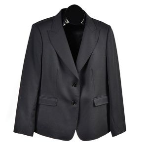 SEVENTY Womens Single-Breasted Woven Blazer Black Size IT 50
